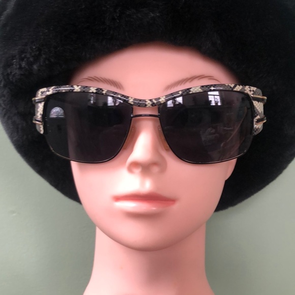 Cazal 9052 Sunglasses Snakeskin / Smoke lens main image 6